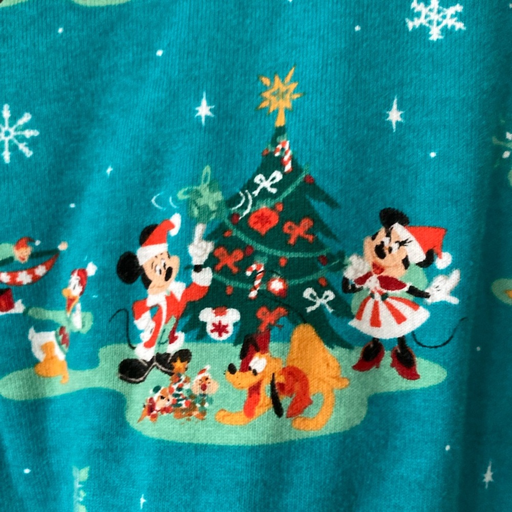 Disney Unisex Christmas Festive Pajamas - Blue - Picture 2 of 4